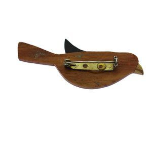 Vintage Jewelry - Vintage Wood Bird Brooch Vintage Jewelry - Vintage Wood Bird Brooch